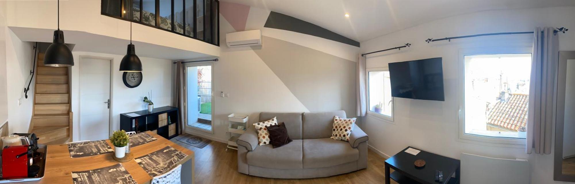 Spacieux Duplex, Vue Mer Et Belle Terrasse Hyeres Bagian luar foto